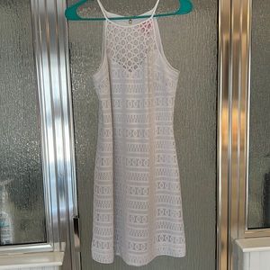 White Lilly Pulitzer crochet knit dress size small
